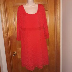 Alfani Lace Coral Dress